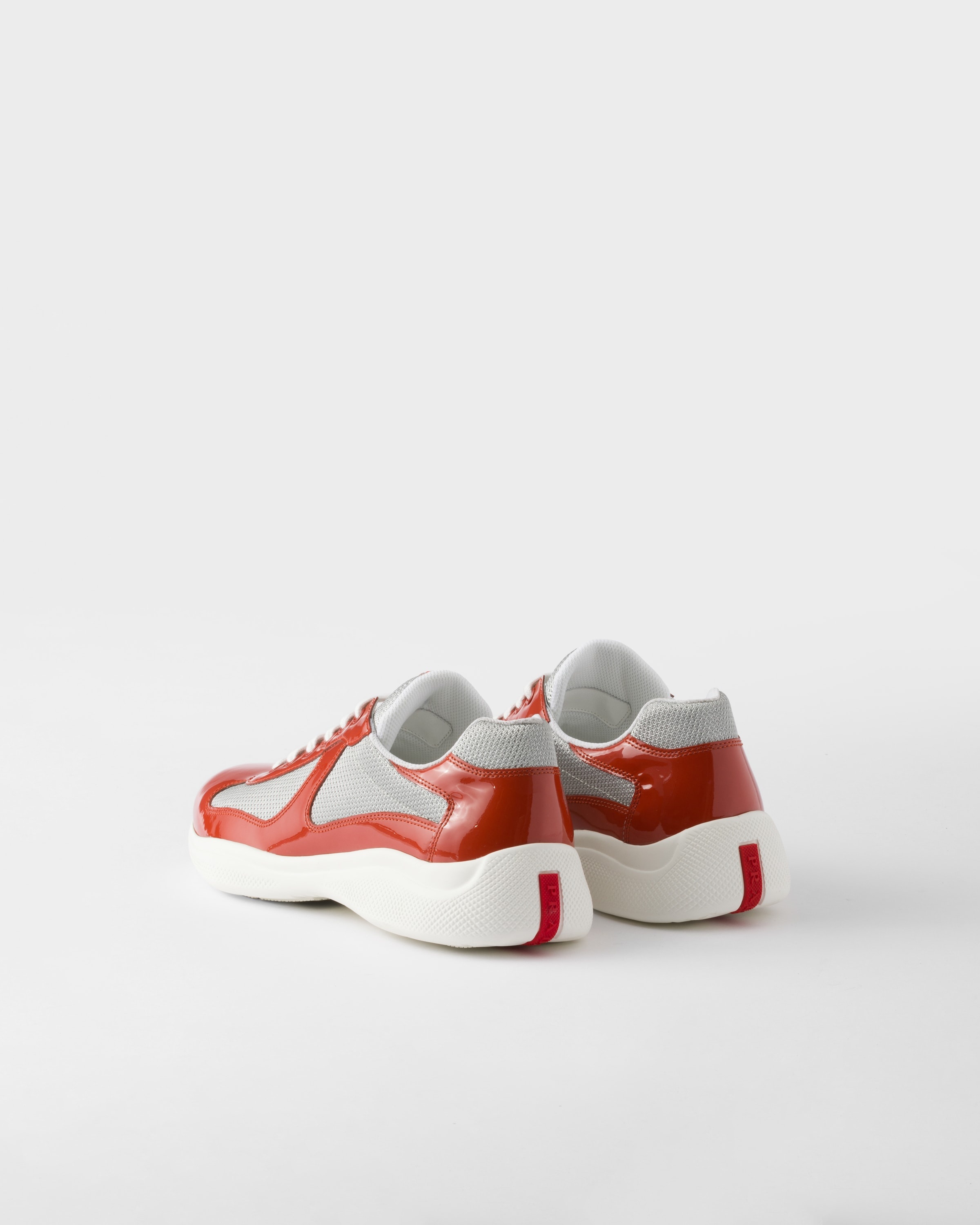 Patent leather and technical fabric Prada America's Cup sneakers - 4