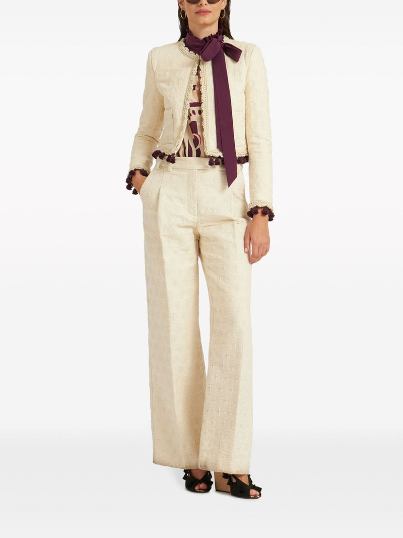 La DoubleJ Bijoux embroidered cropped jacket outlook