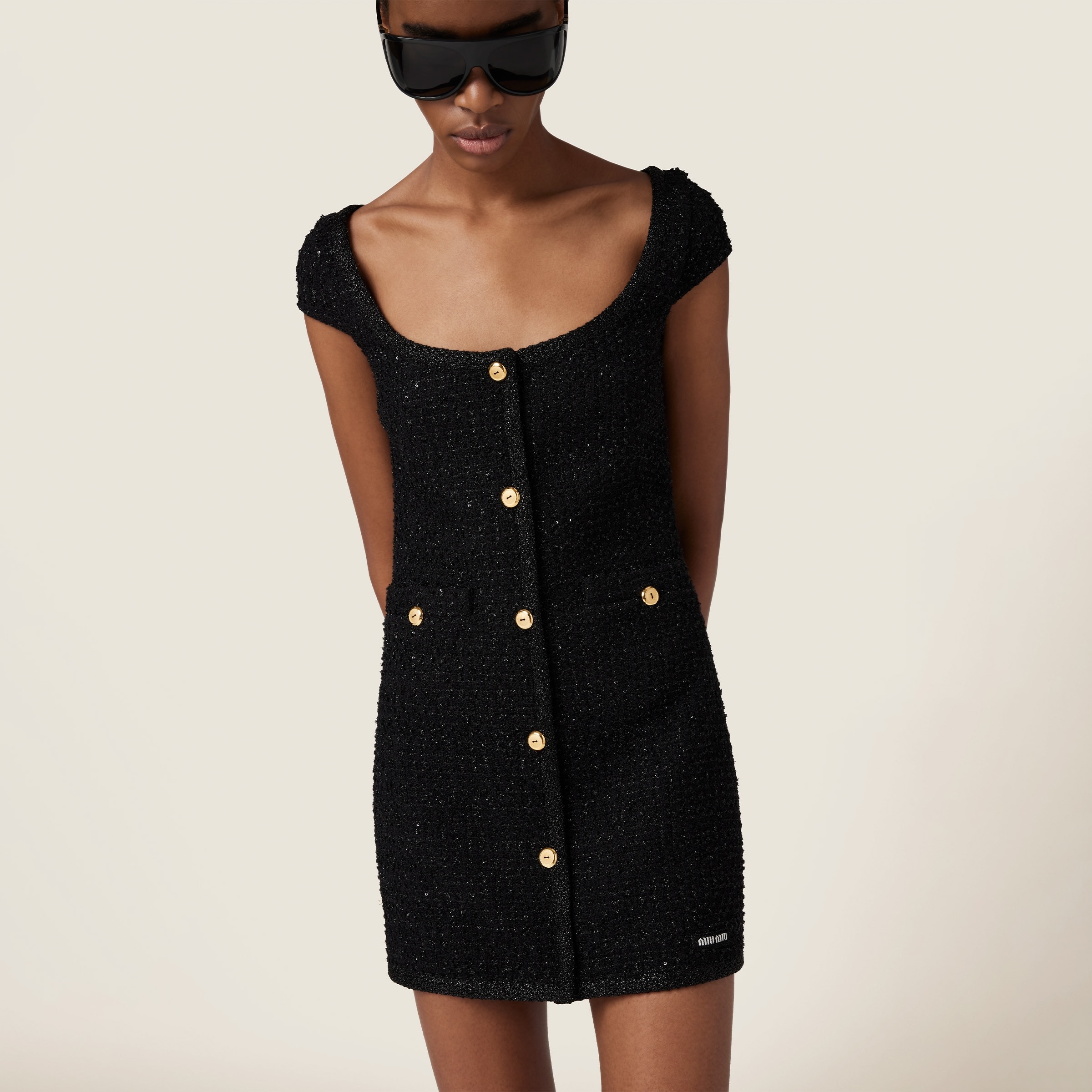 Lamé bouclé dress - 5