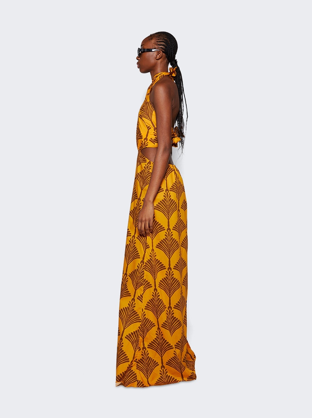 Lake Nakuru Maxi Dress Mustard And Wine - 4