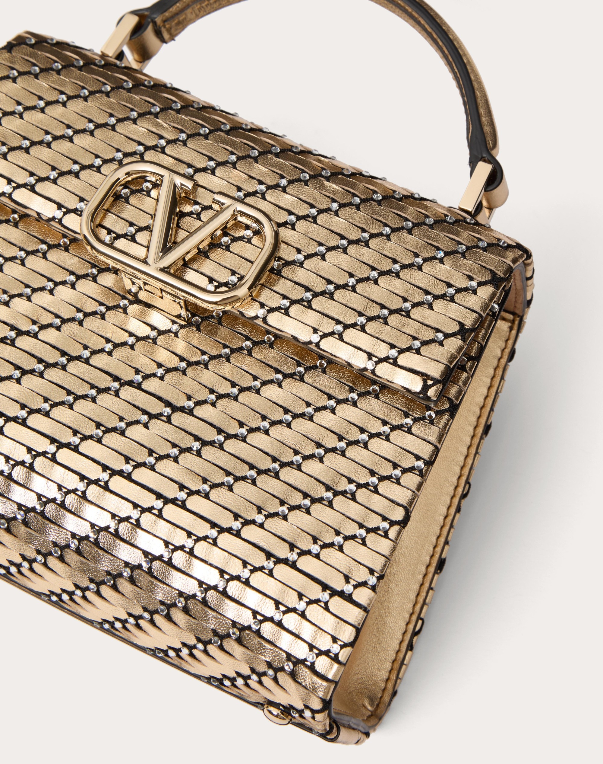 VALENTINO GARAVANI VSLING MINI WOVEN HANDBAG - 8