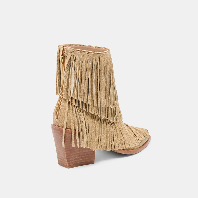 TOREY BOOTIES DK TAUPE SUEDE 5