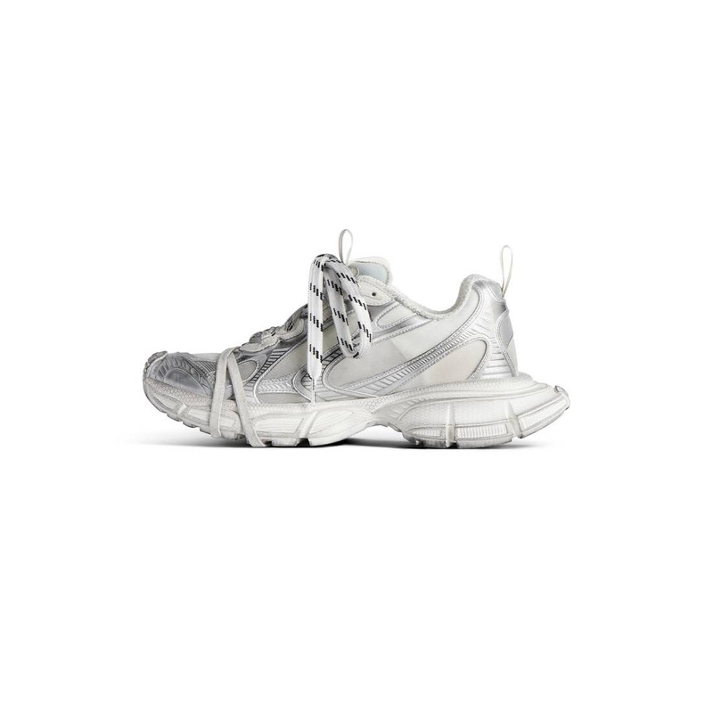 BALENCIAGA Women's 3xl Summer Mesh Sneaker  in White/silver outlook