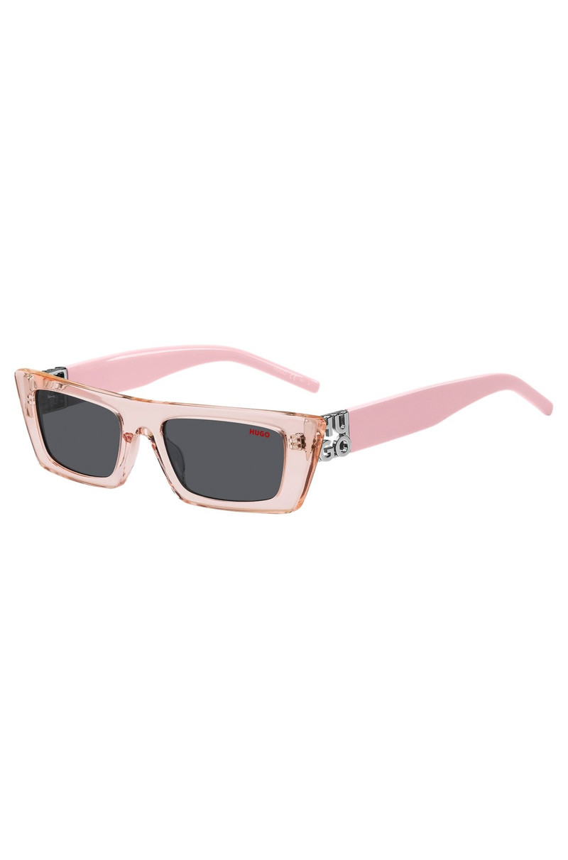 PINK-ACETATE SUNGLASSES WITH 3D MONOGRAM 1