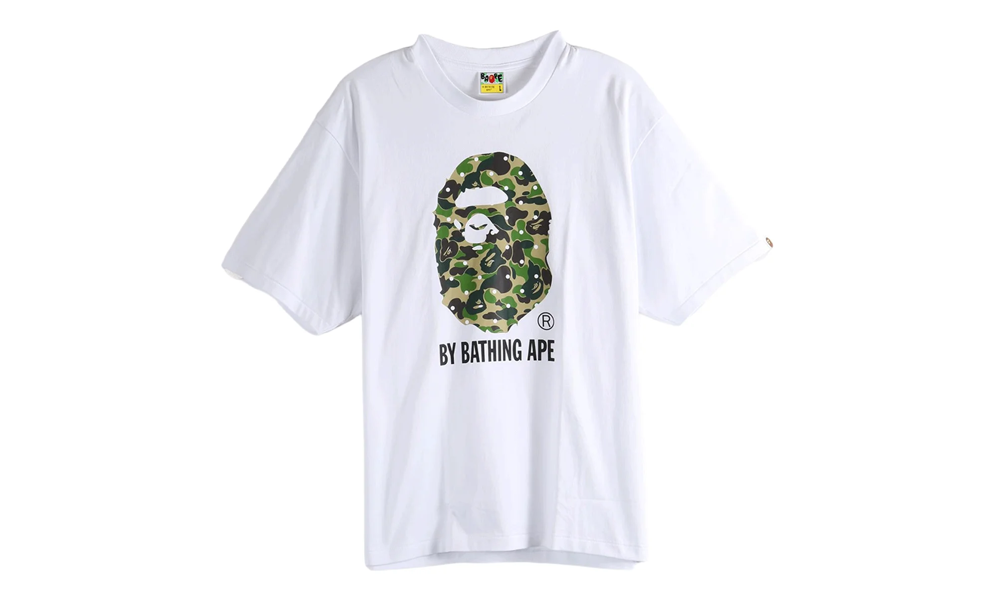 ABC Dot Camo By Bathing Ape Relaxed Fit Tee "White" 1L80110313 WHT - 1