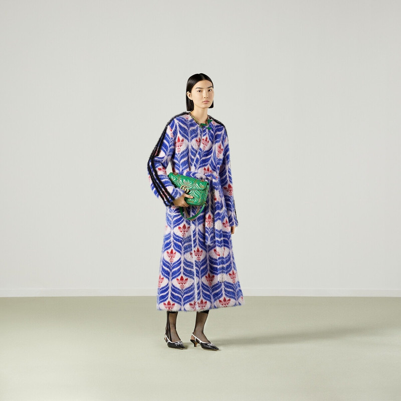 GUCCI adidas x Gucci GG Trefoil coat outlook