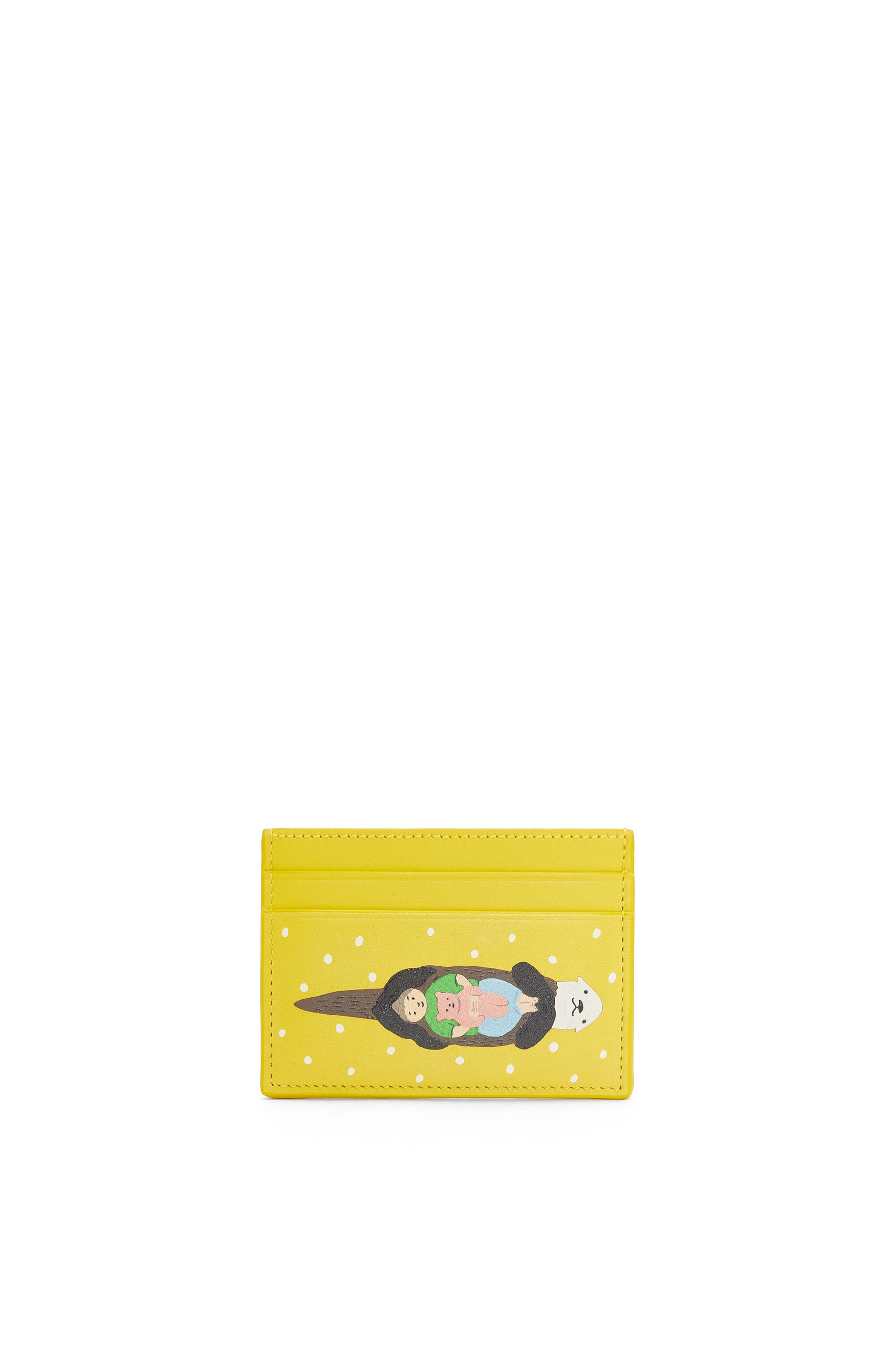 Otter plain cardholder in satin calfskin - 1