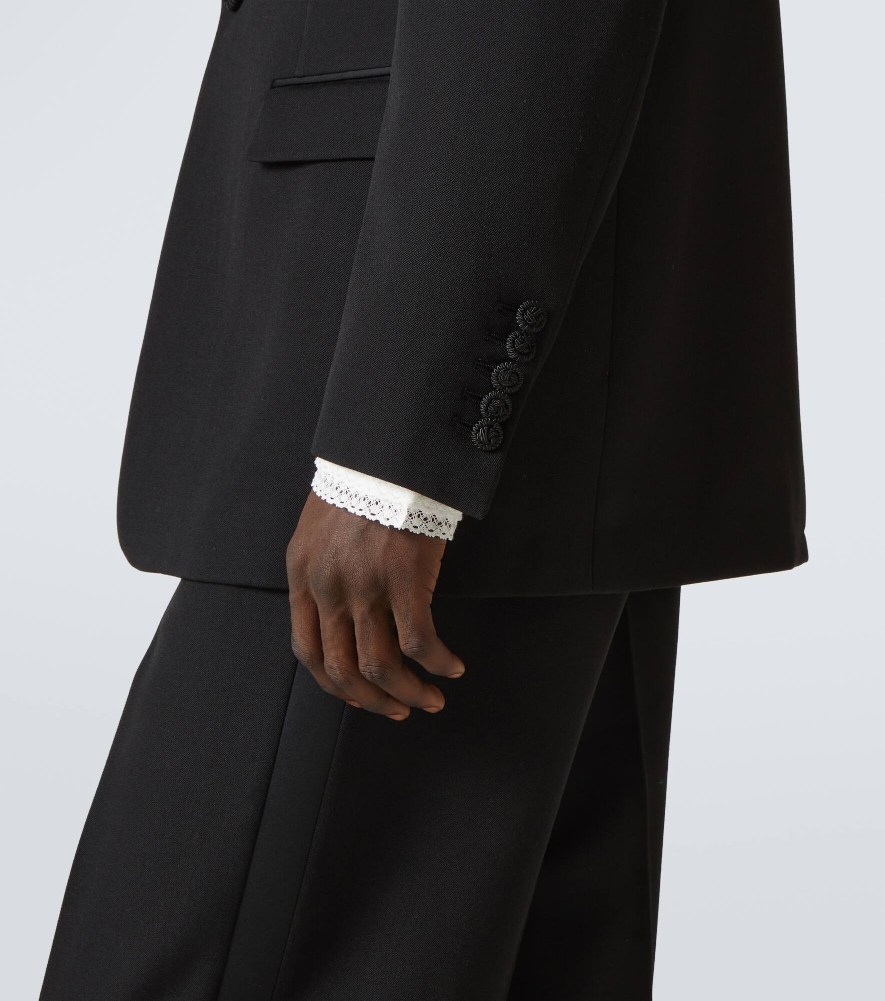 Virgin wool tuxedo jacket - 7