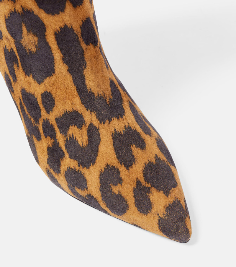 Gaia 60 leopard-print suede boots 5