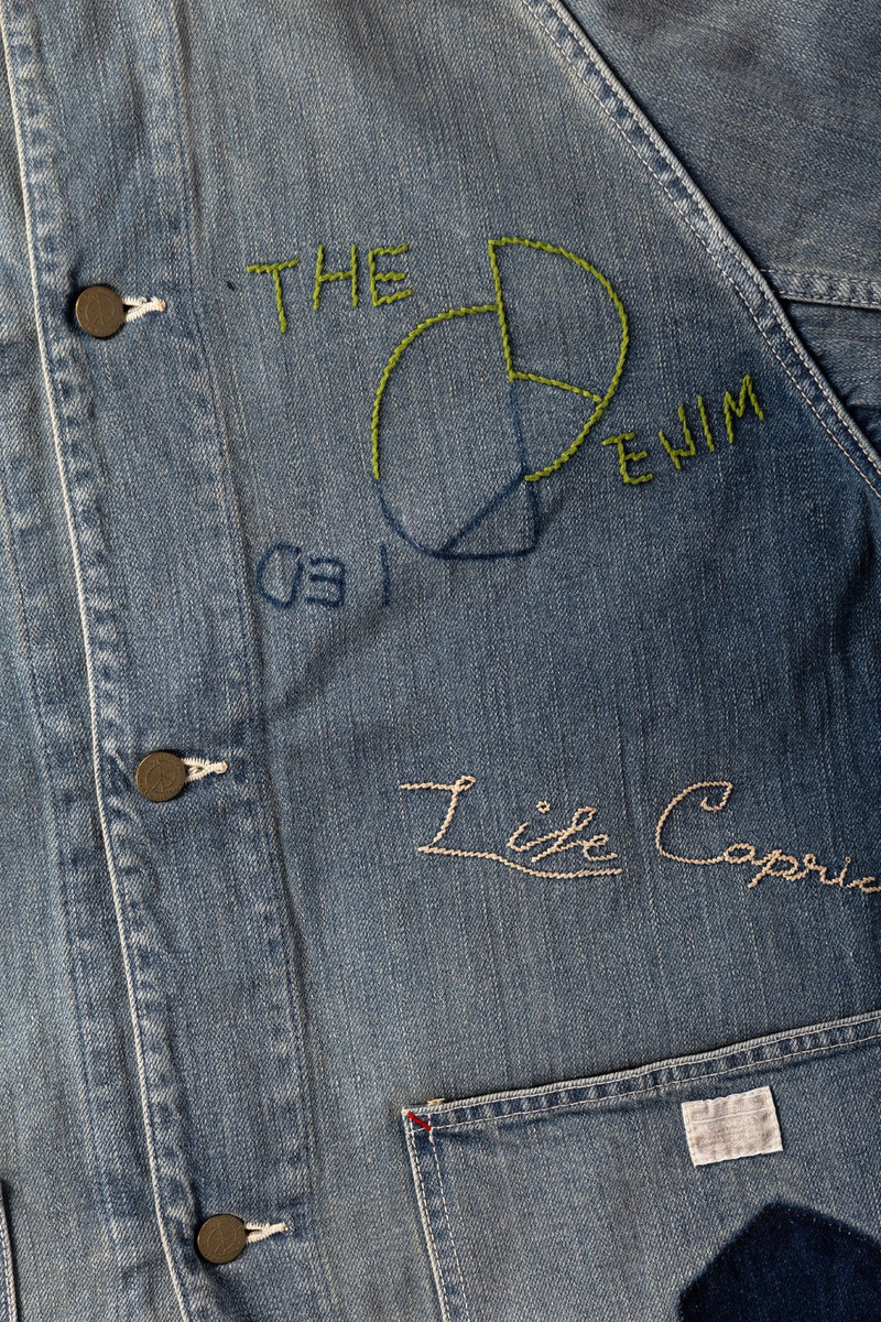 12oz Denim CACTUS Coverall (Memorial Embroidery Model) - Indigo 3