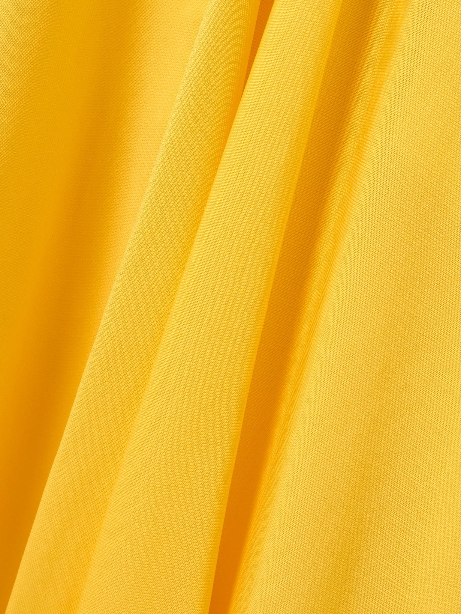 Asymmetric jersey midi dress Yellow - 4