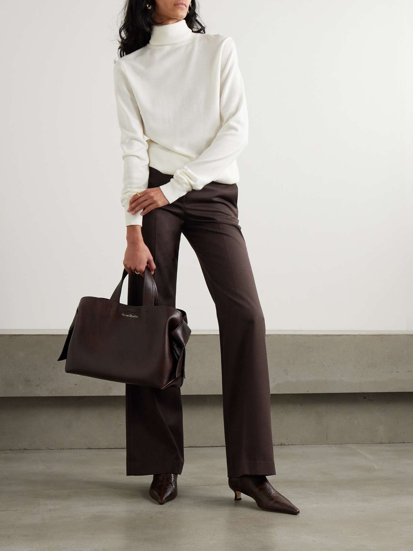 Lyra twill flared pants - 2