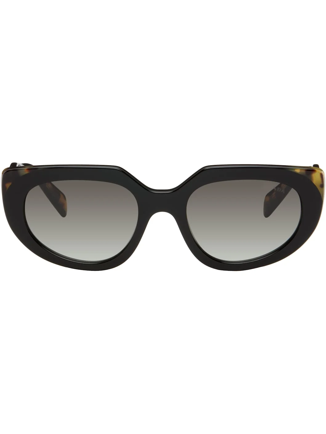Black & Beige 'Prada Logo' Sunglasses - 1
