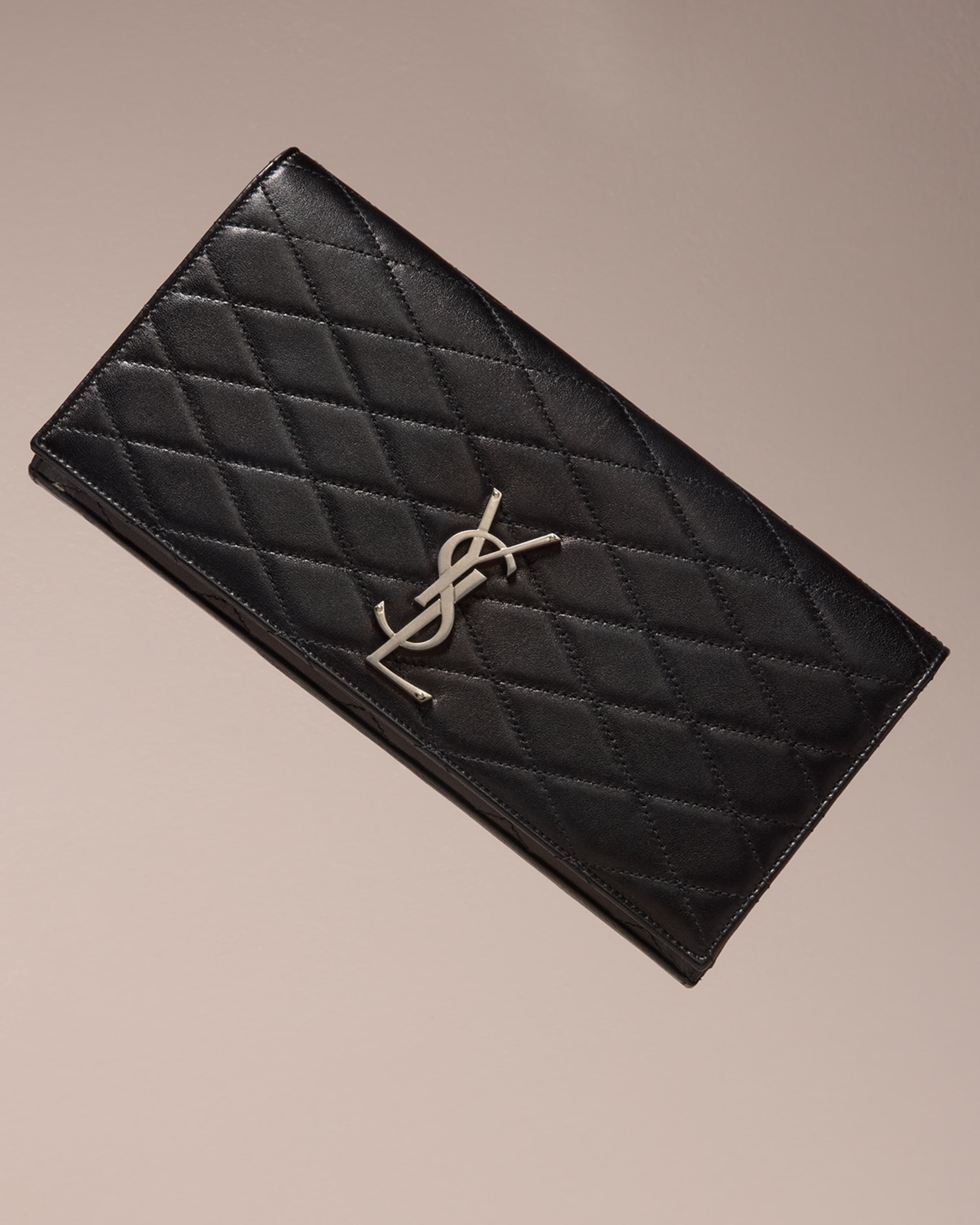 Kate YSL Quilted Leather Clutch Bag - 2