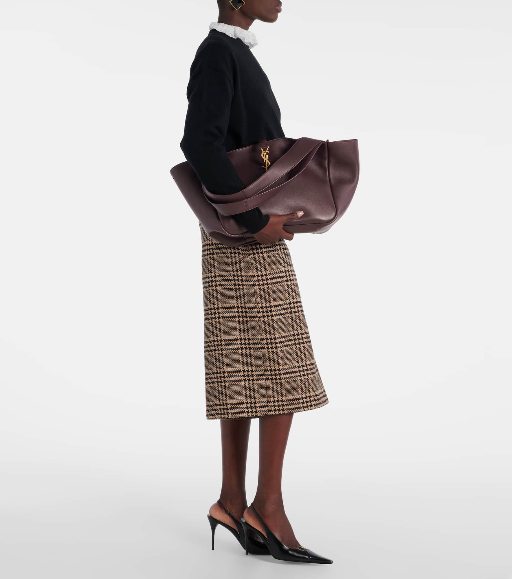 Le 5 À 7 Bea leather tote bag - 5