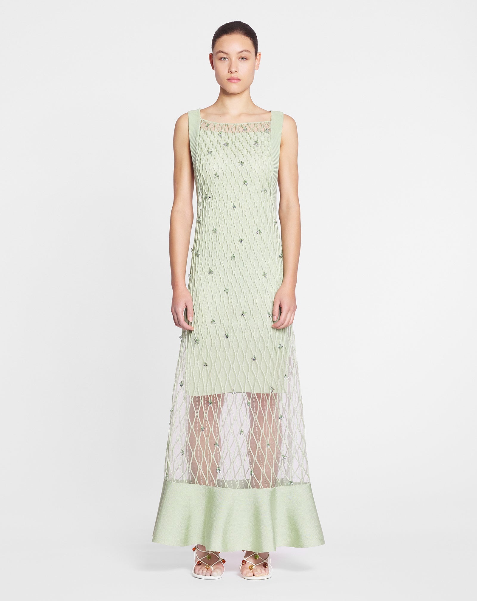 EMBROIDERED KNIT DRESS - 2