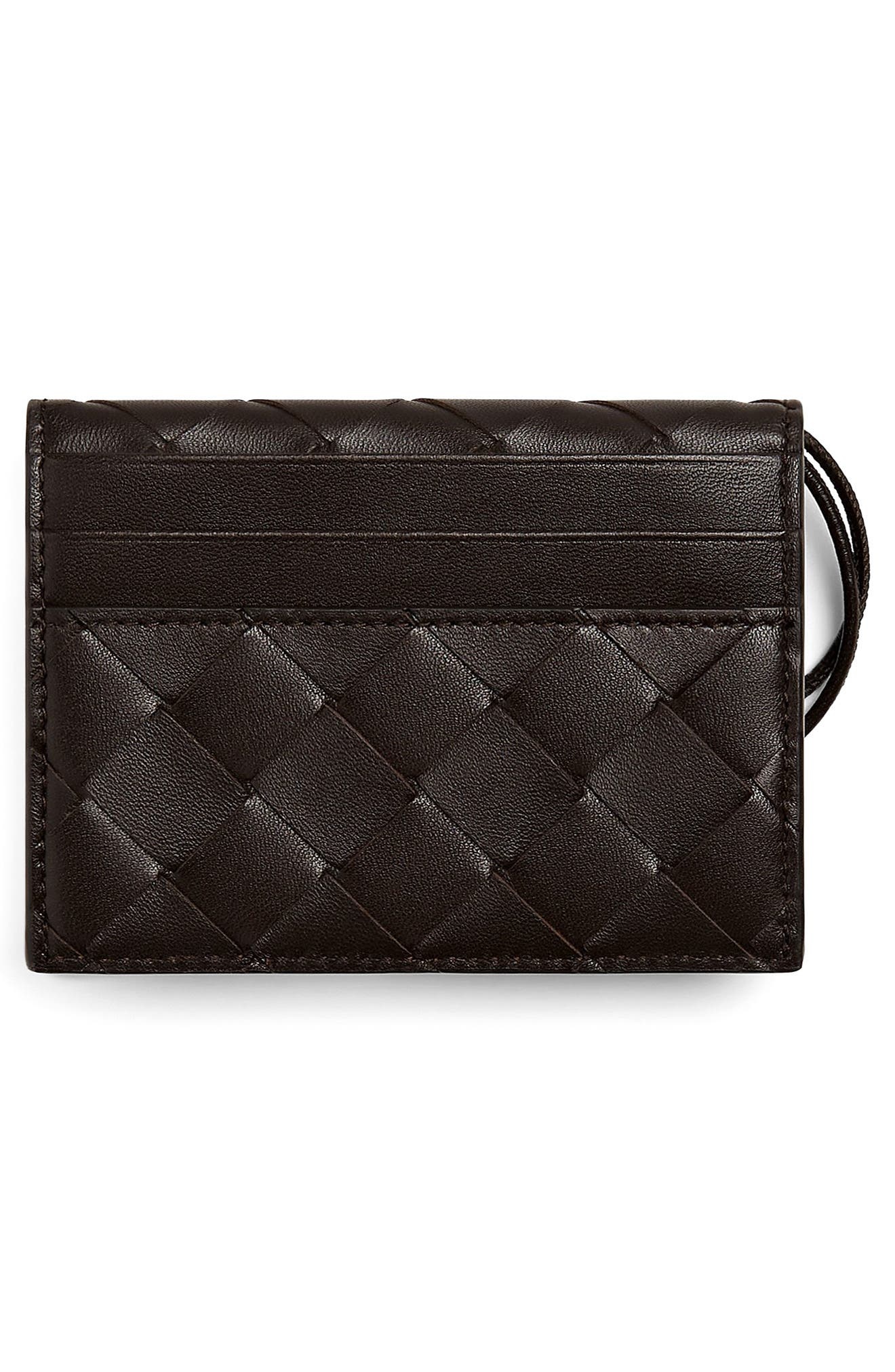 Bottega Veneta Andiamo Intrecciato Leather Slim Card Case in 2190 Fondant-M Brass at Nordstrom - 3