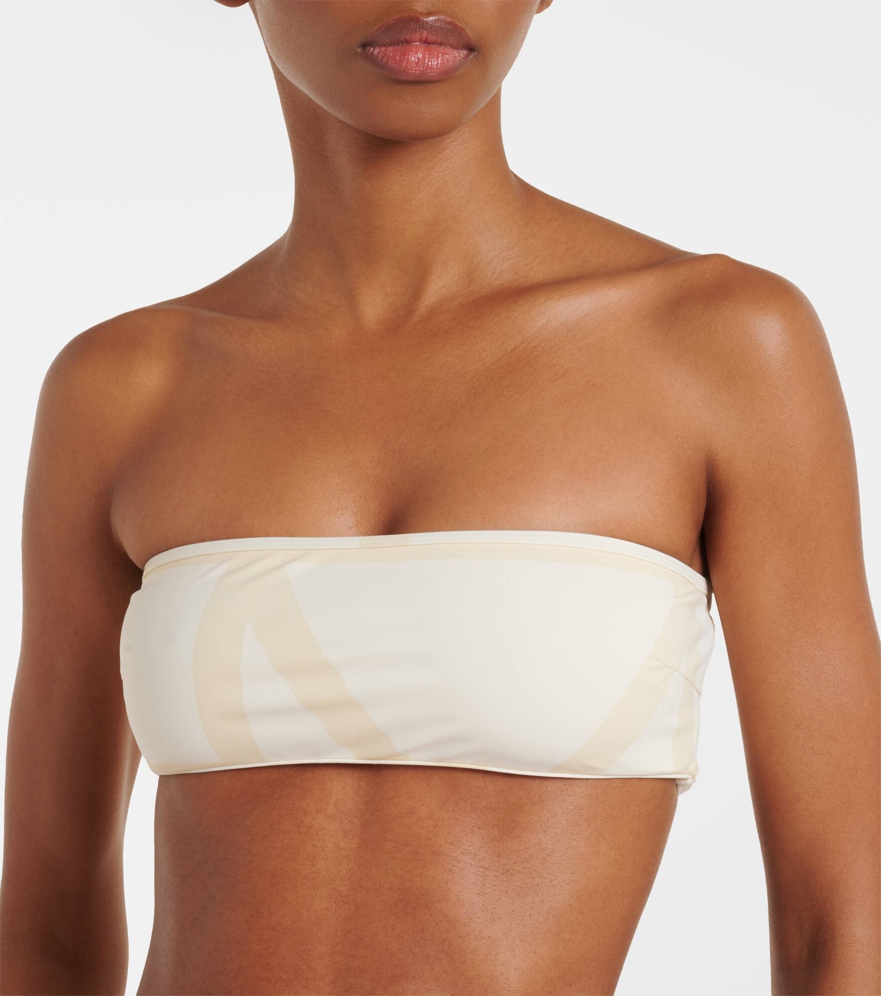 Monogram bandeau bikini top - 4
