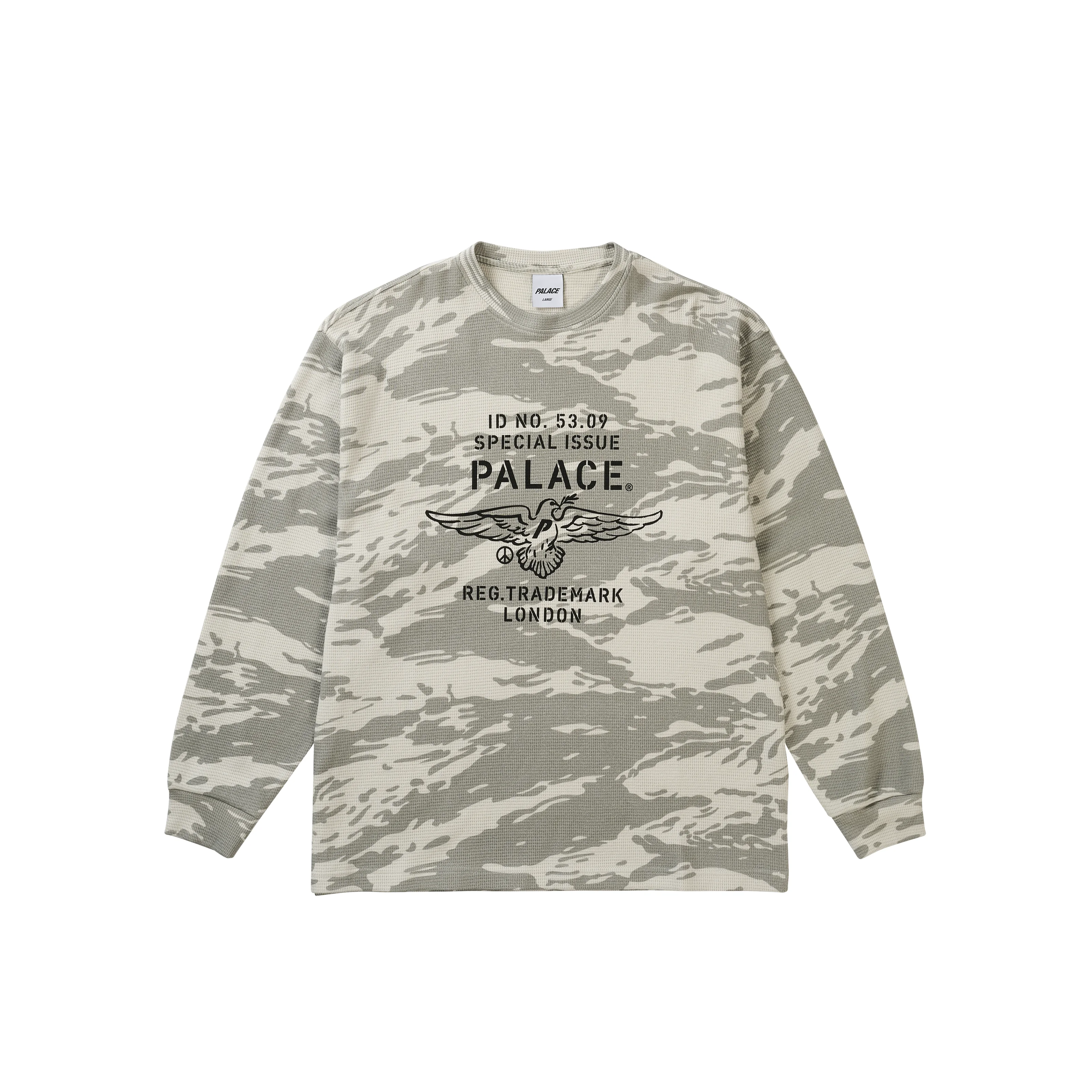 DOVE STAMP WAFFLE LONGSLEEVE SNOW CAMO - 1