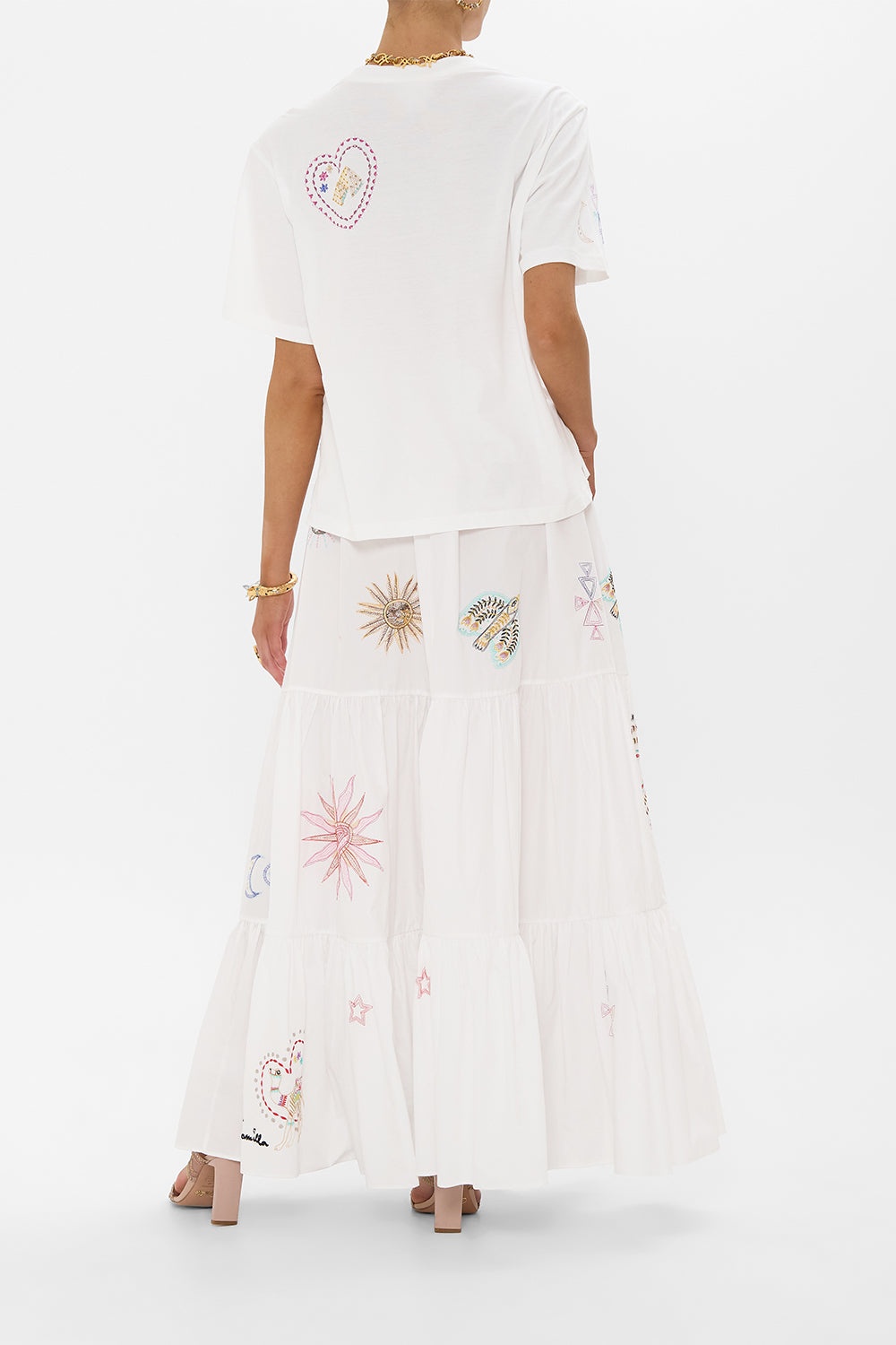 HIGH WAISTED TIERED SKIRT - 3