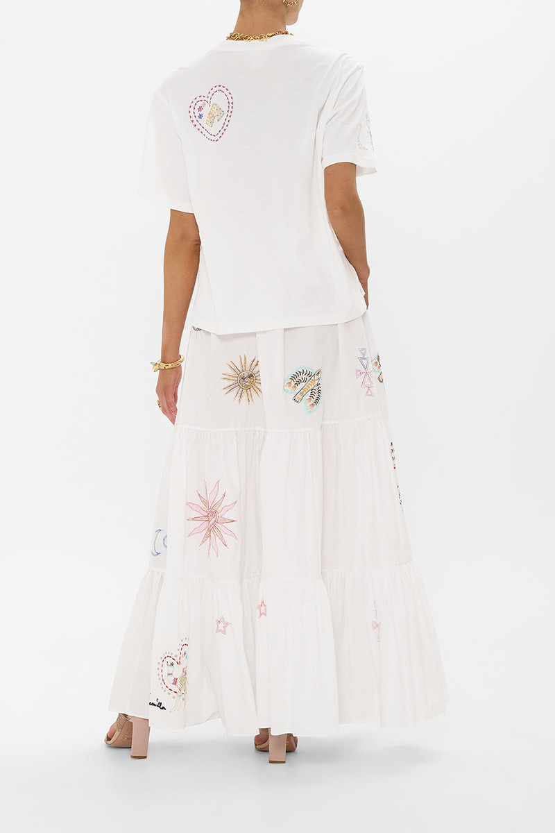 HIGH WAISTED TIERED SKIRT 3