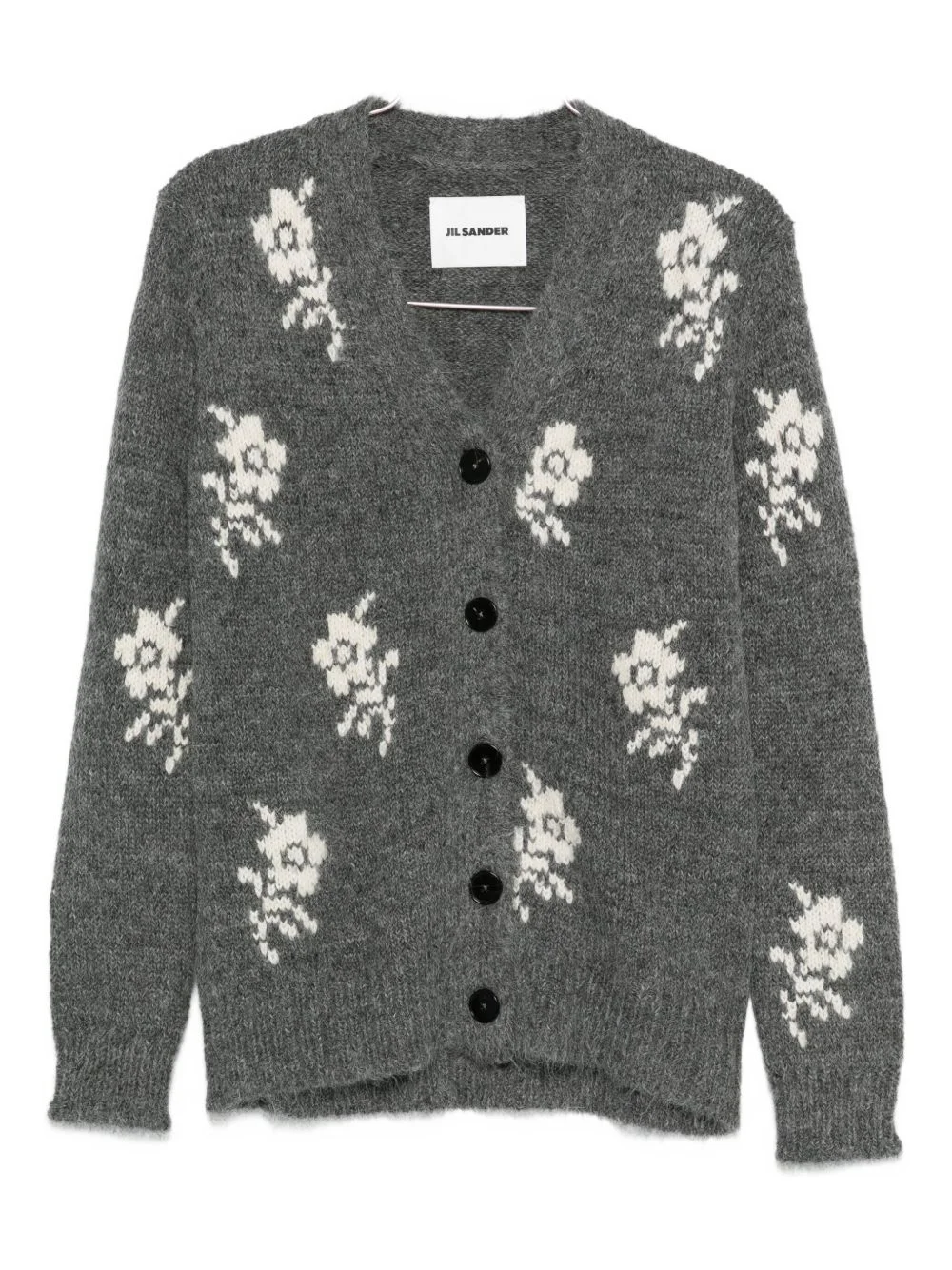 intarsia-knit cardigan - 1