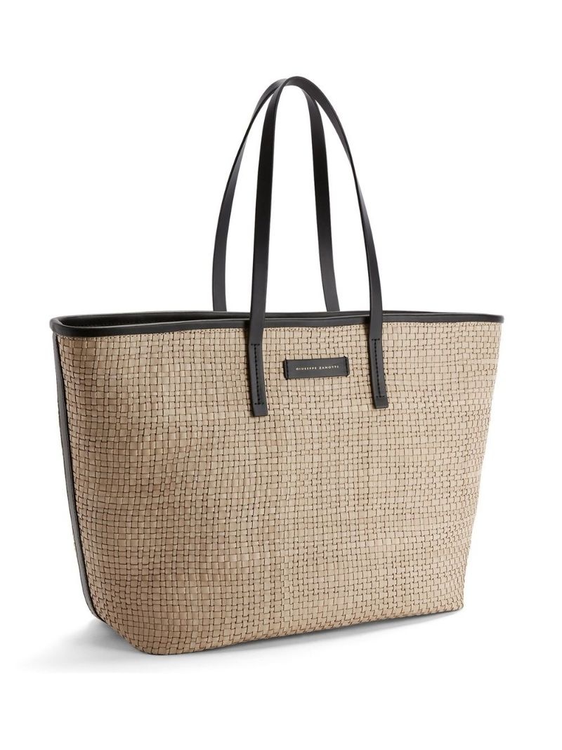 raffia tote bag - 3