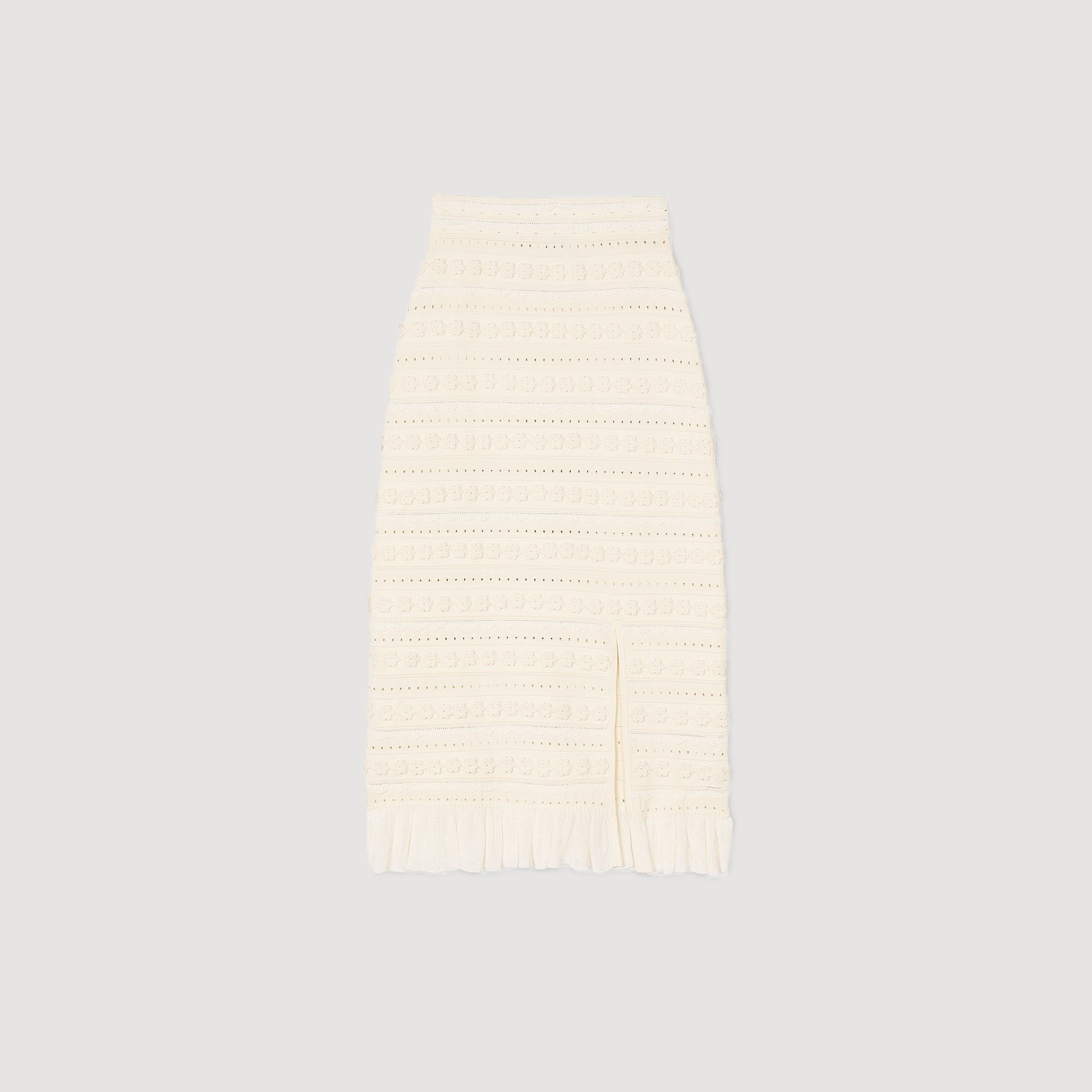 MAXI SKIRT WITH CROCHET DETAILING - 6