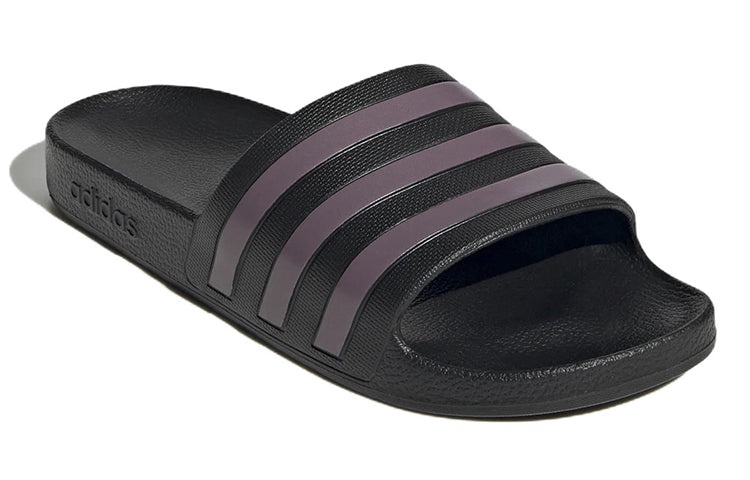 (WMNS) adidas Adilette Aqua 'Black Purple' GX4279 - 3