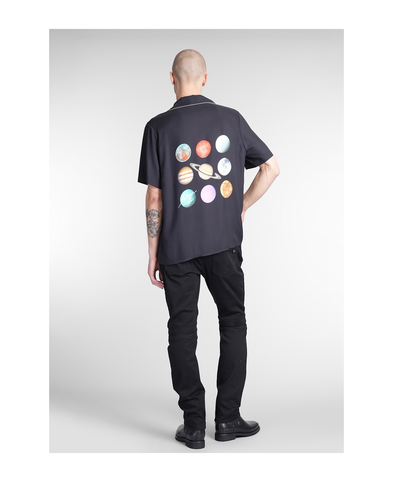 Shirt In Black Viscose - 2
