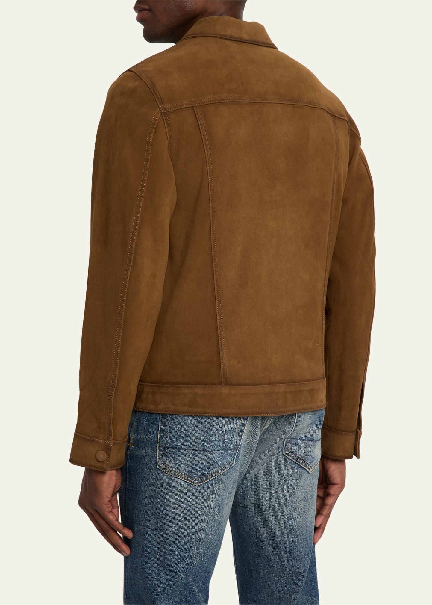 Men's Leonide Suede Trucker Jacket - 3