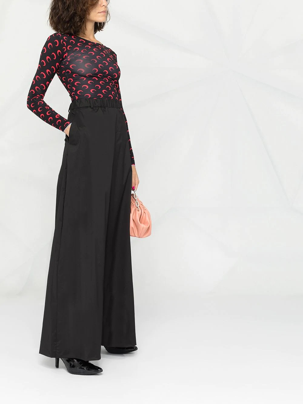 high-rise wide leg trousers - 6