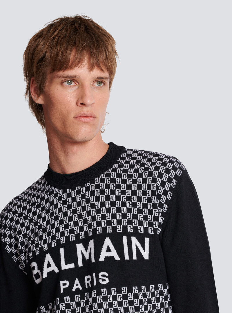 Balmain mini monogram jumper 7