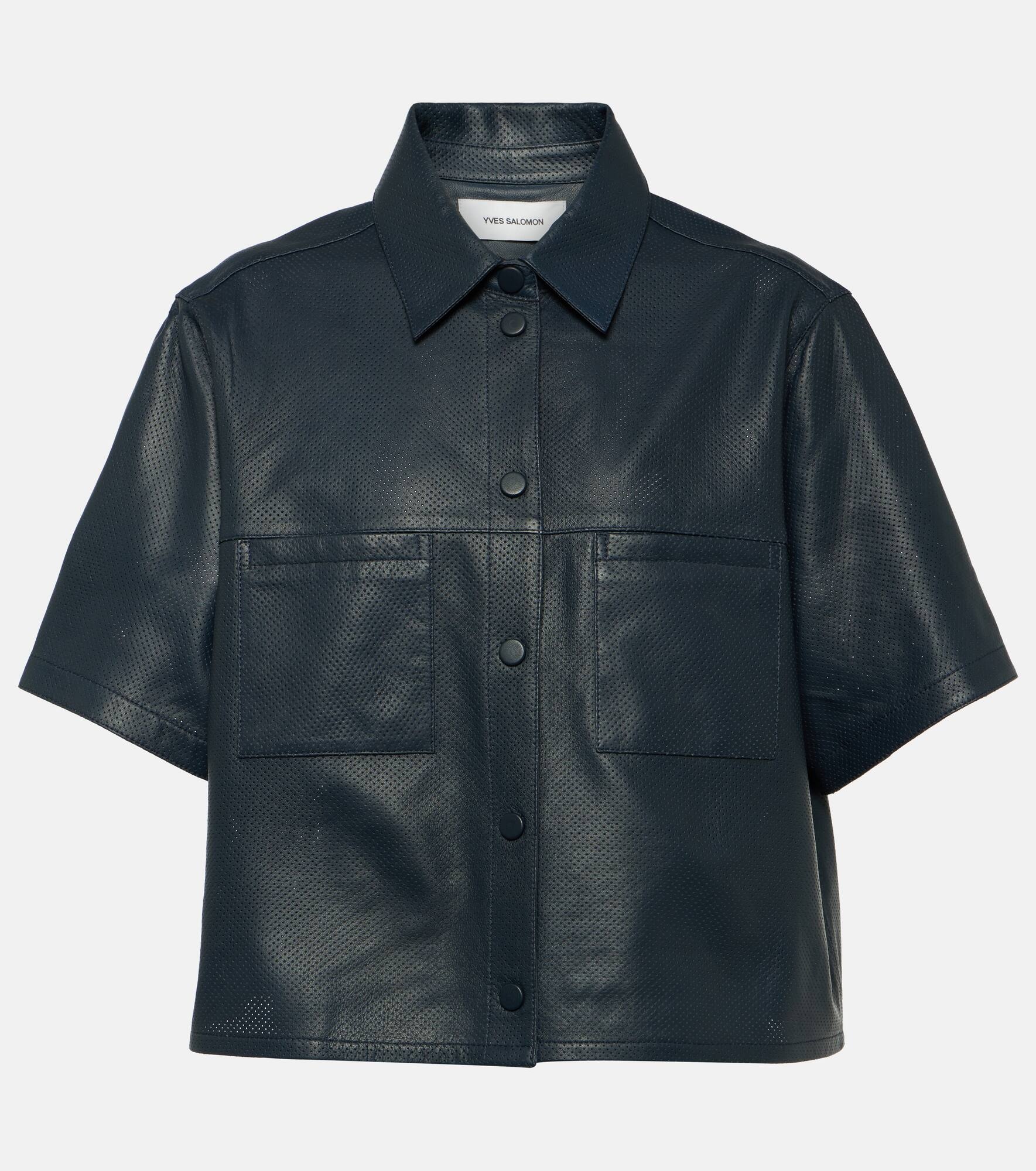 Oversized leather shirt - 1