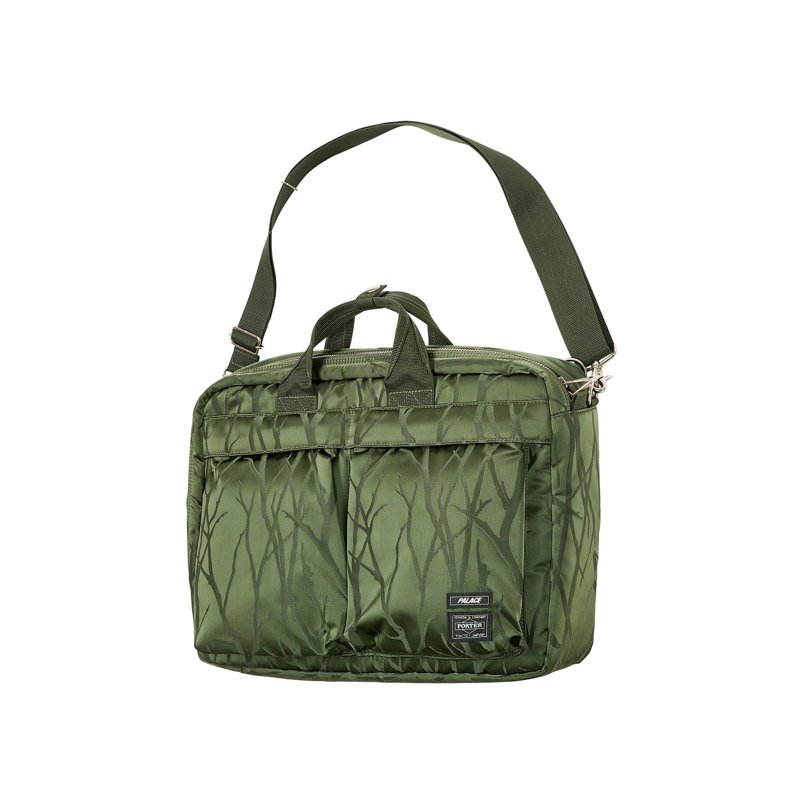 PALACE PORTER 3 WAY BRIEFCASE OLIVE / JACQUARD - 2