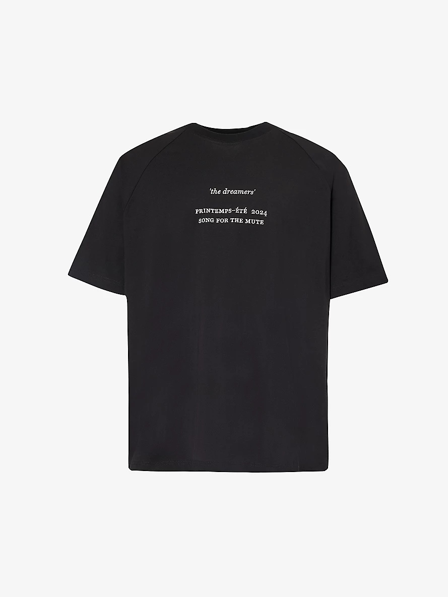 Full Moon branded-print cotton-jersey T-shirt - 1