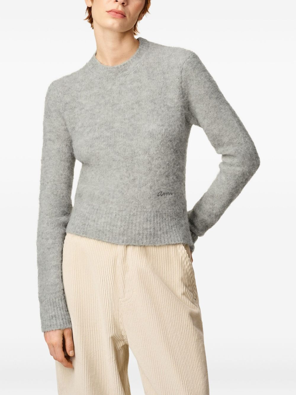 logo-embroidered sweater - 5