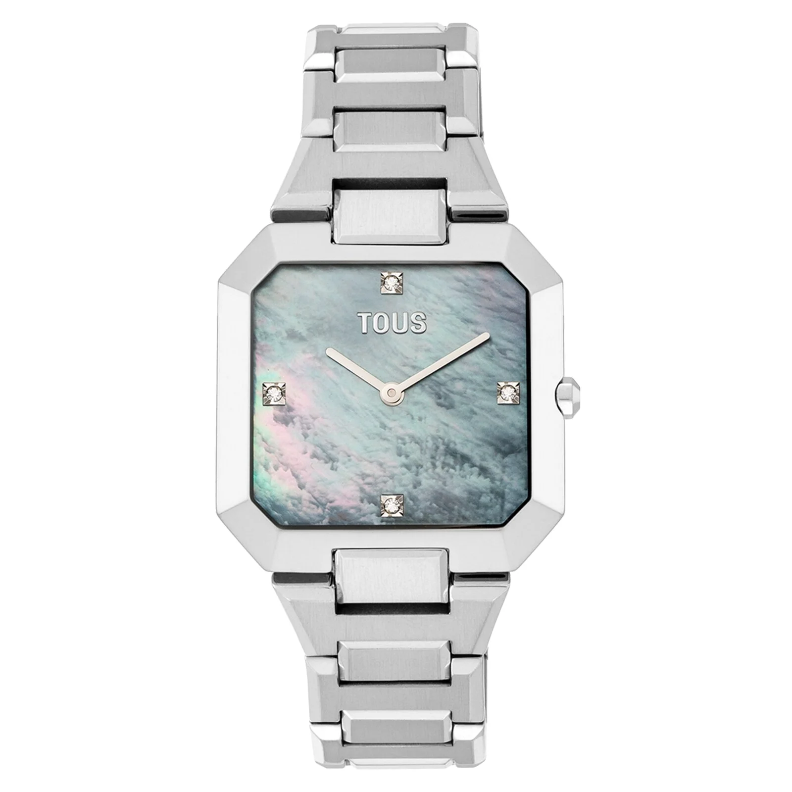 Analog watch with steel bracelet and mother-of-pearl face Karat - 1