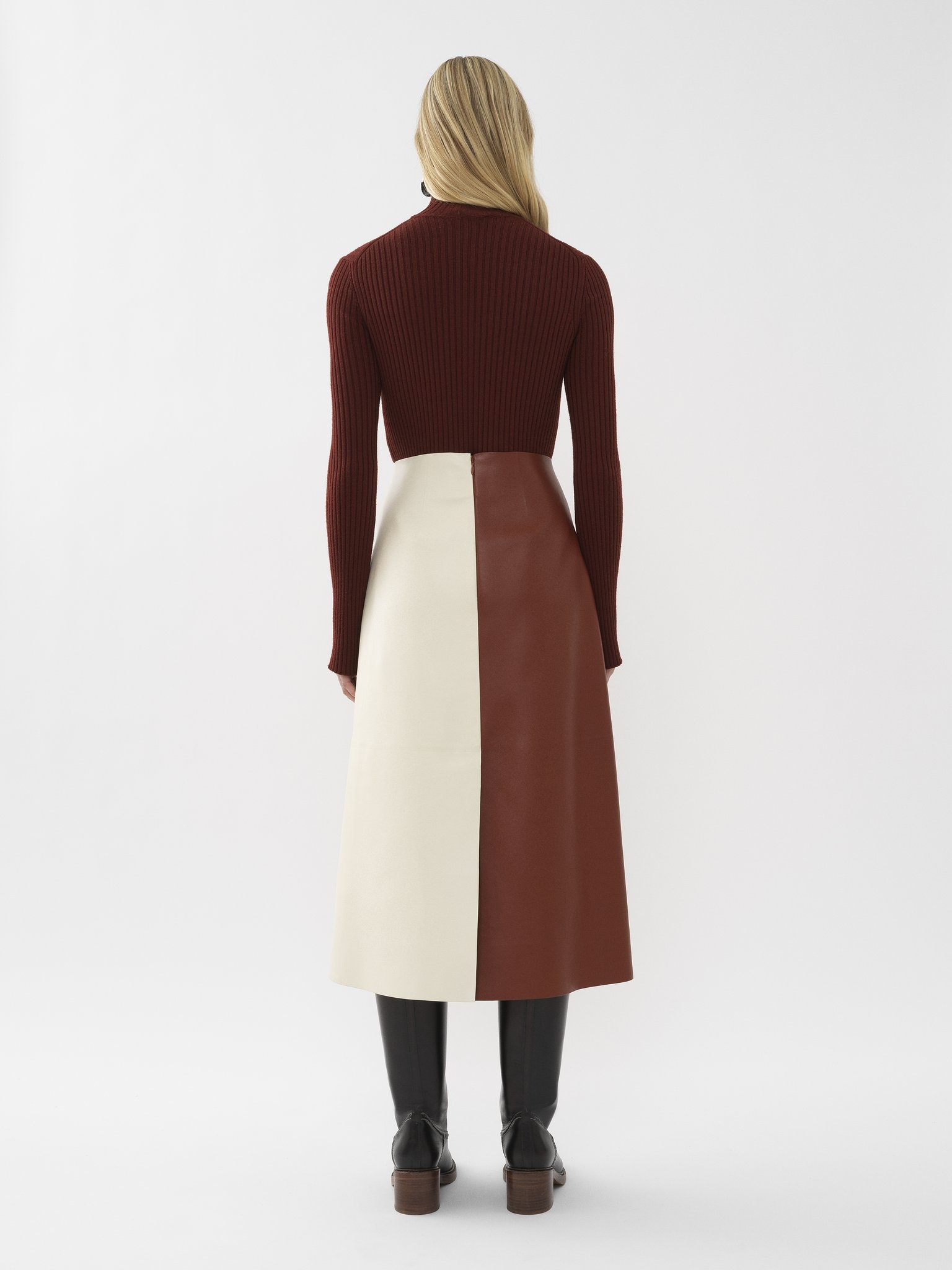 A-LINE MID-LENGTH SKIRT - 3