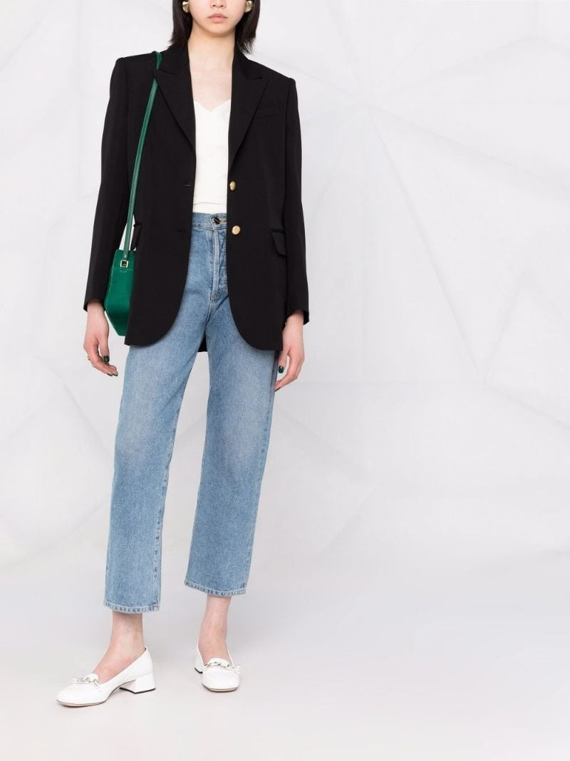 Alessandra Rich single-breasted wool blazer outlook