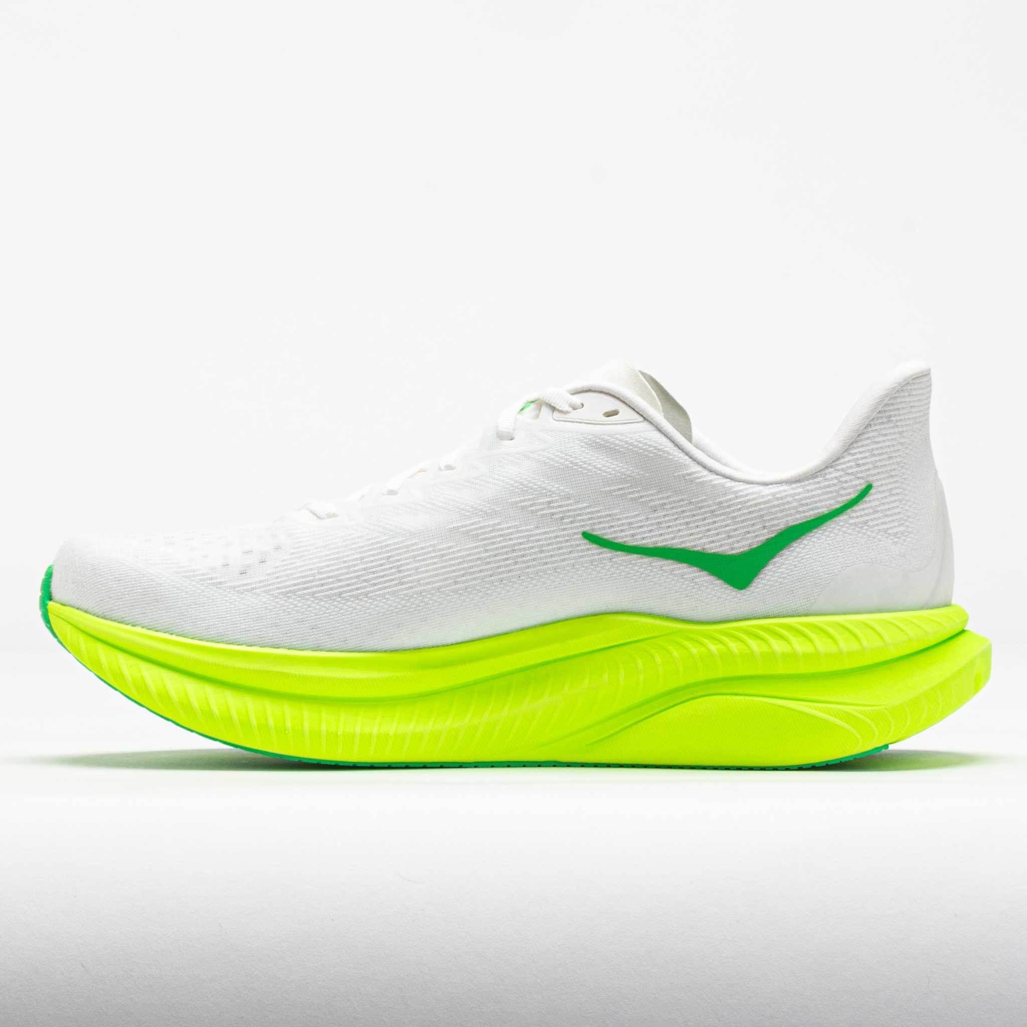 HOKA Mach 6 Men's White/Neon Lime - 2