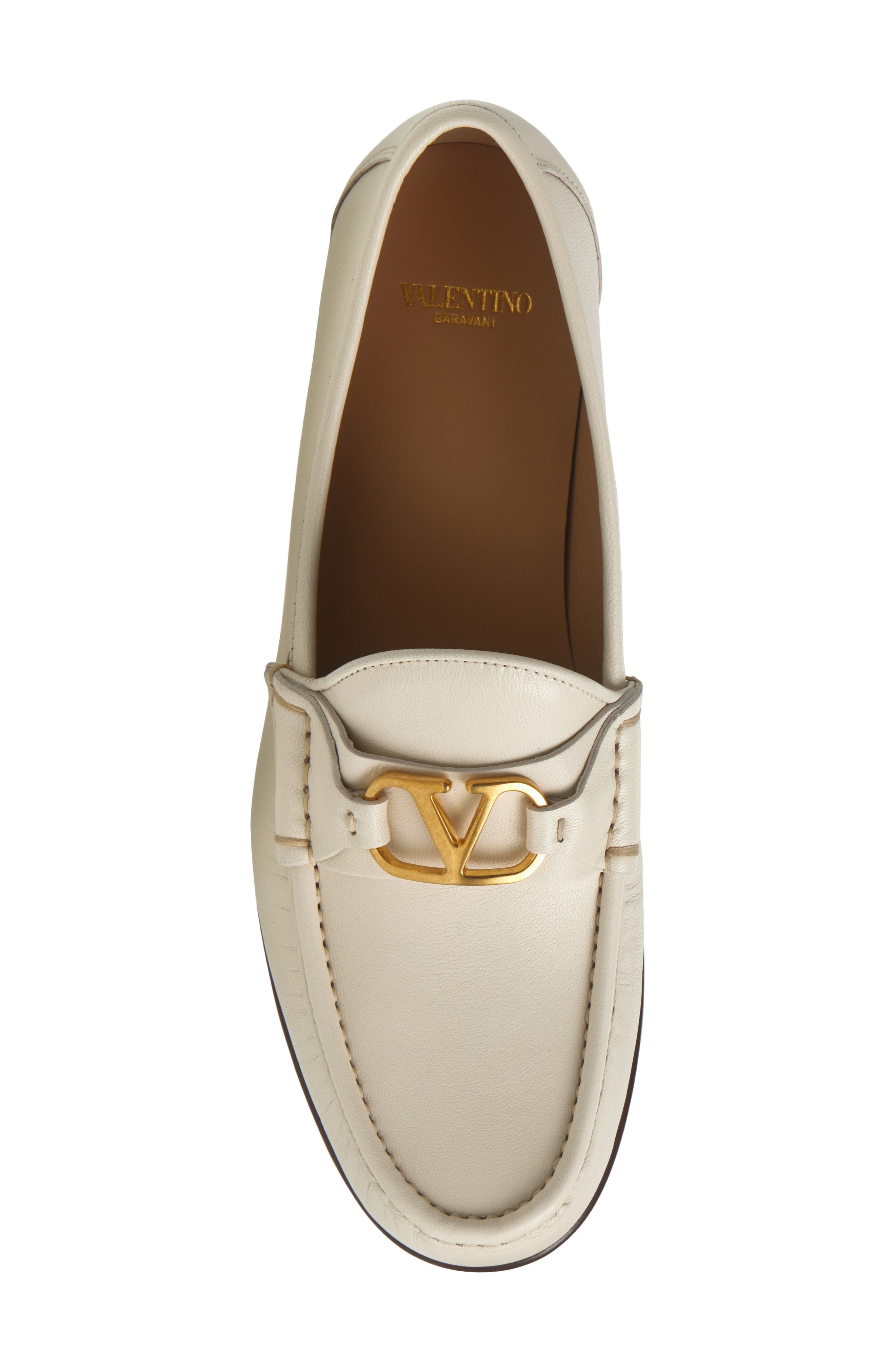 Valentino Garavani VLOGO Signature Loafer in 098 Ivory at Nordstrom - 5