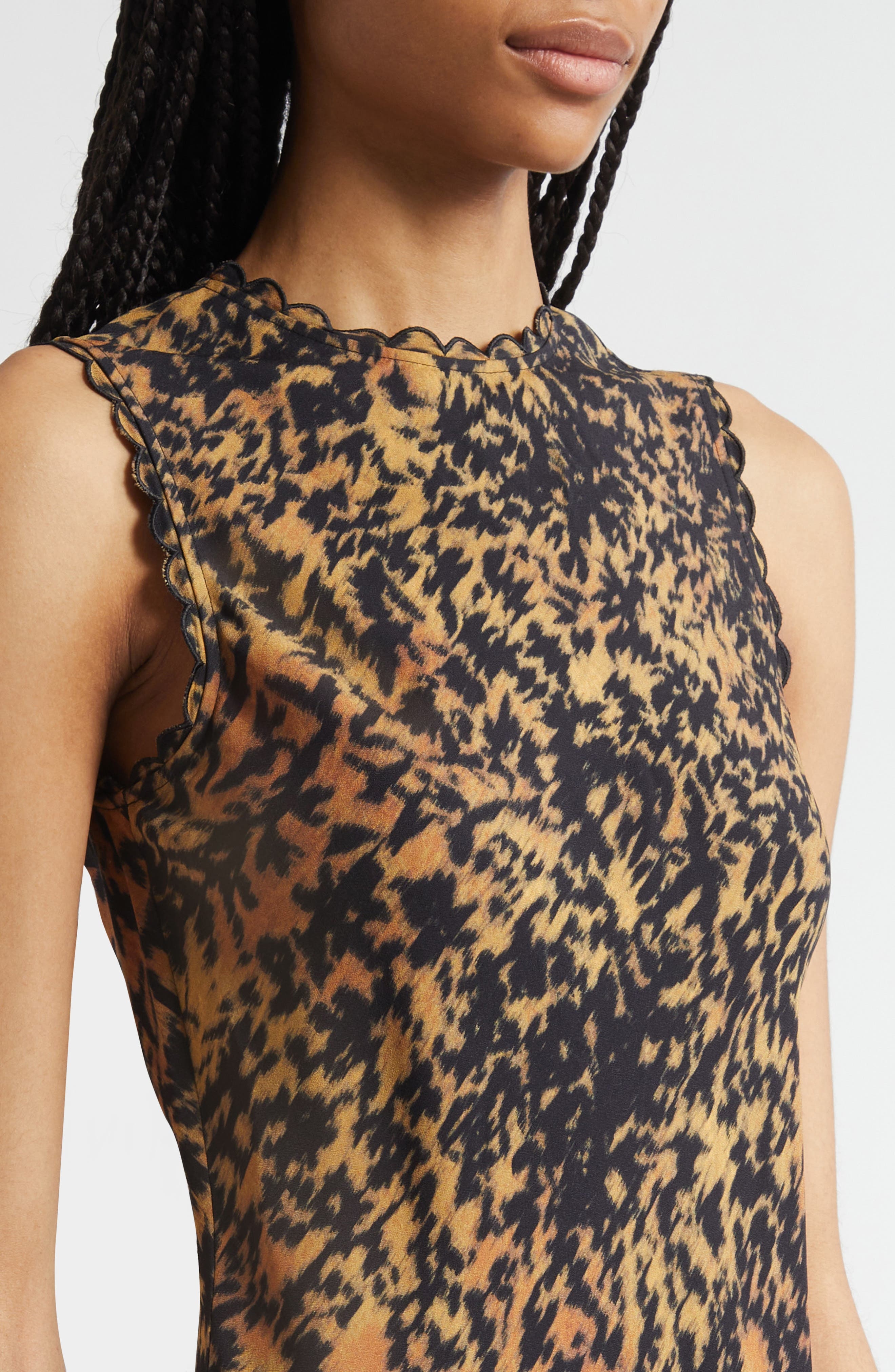 Ulla Johnson Clea Abstract Print Bias Cut Dress in Savannah at Nordstrom - 4