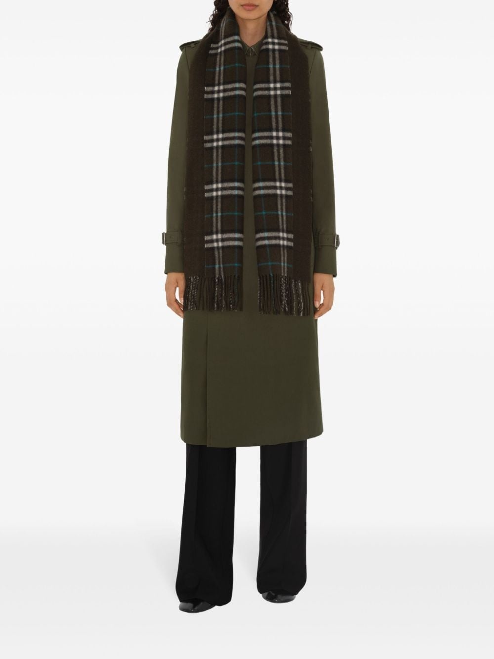 Reversible Check Cashmere Scarf - 4
