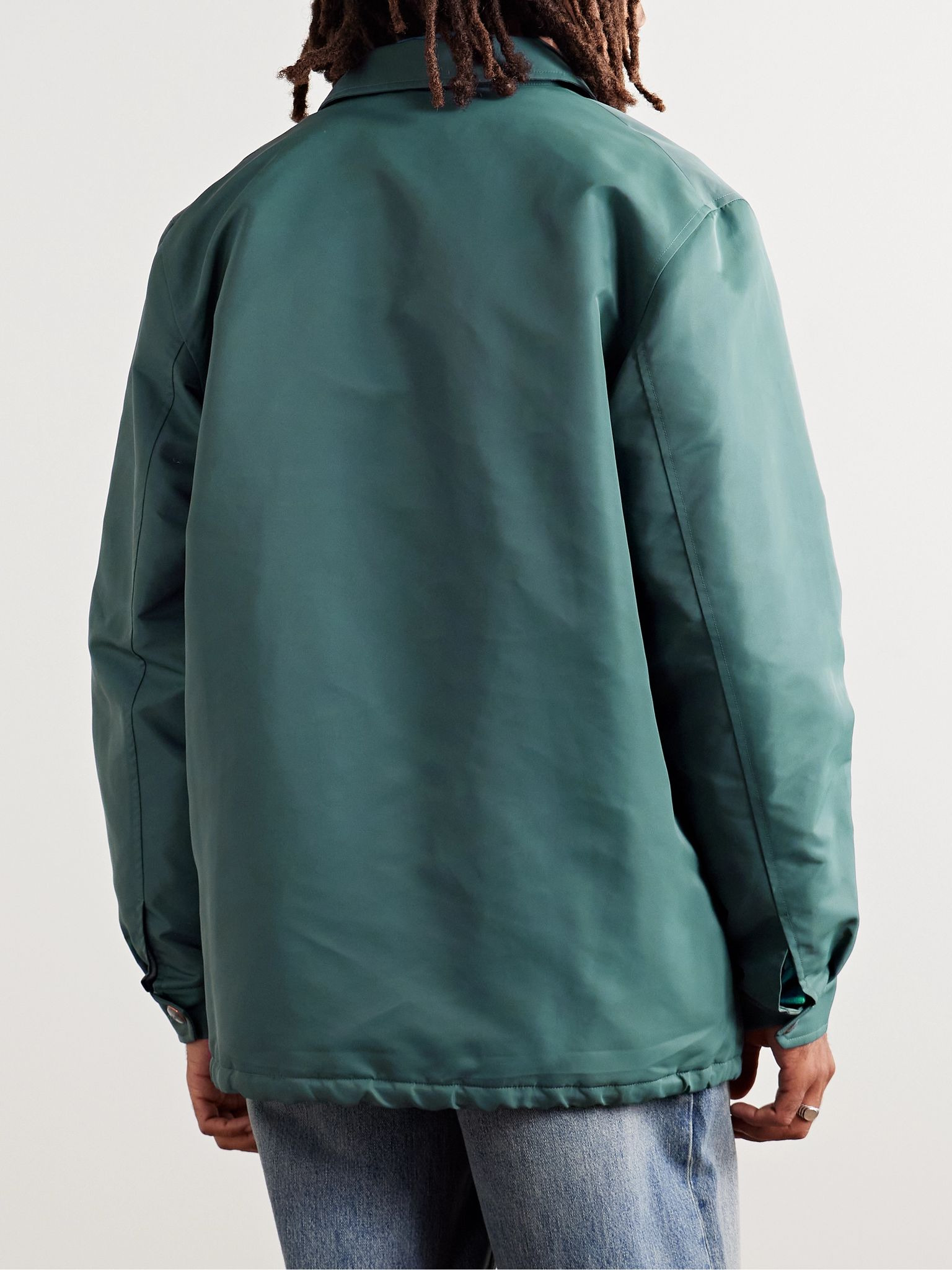 Parachute Recycled-Shell Jacket Teal - 3