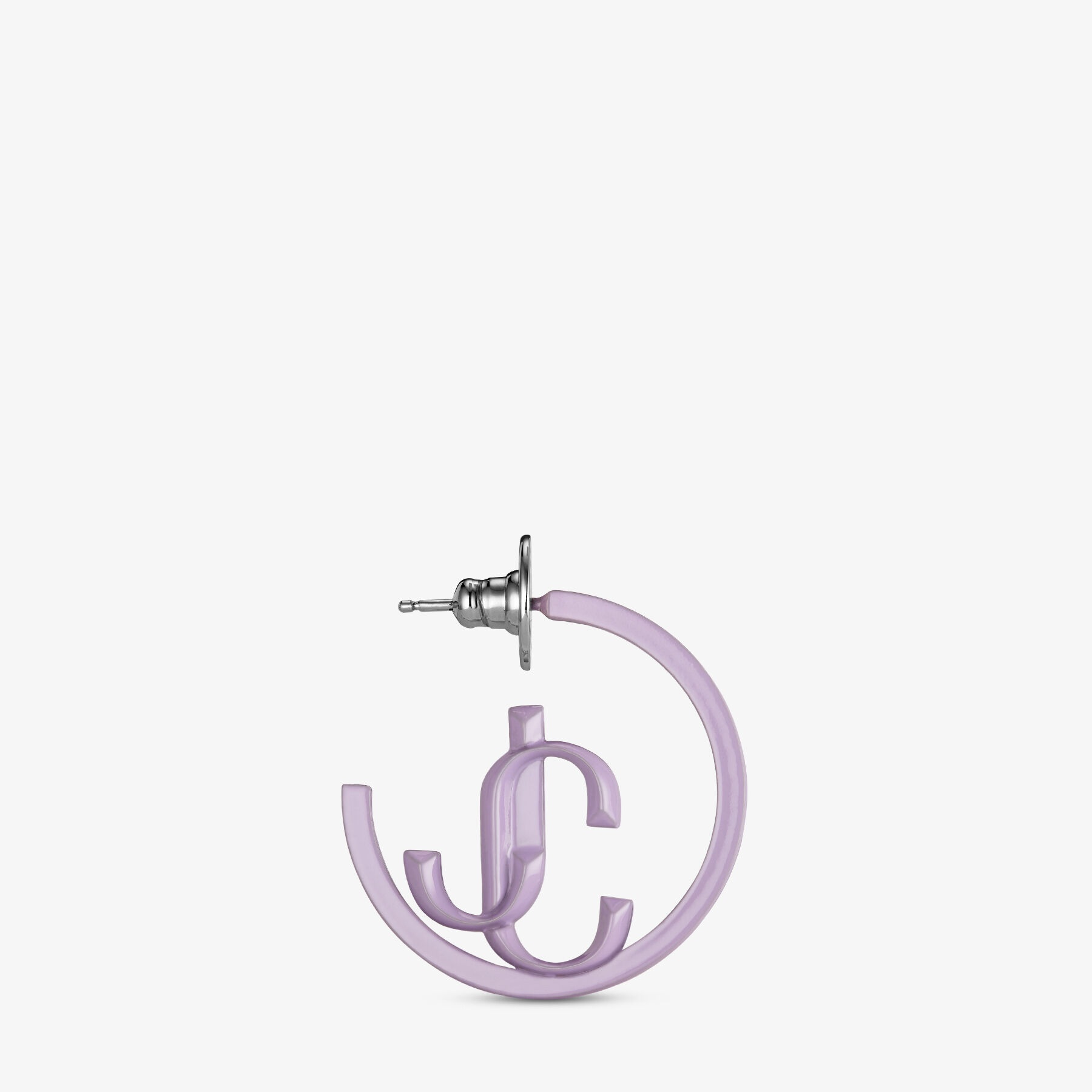 JC Monogram Hoops
Wisteria Metal with Enamel-Finish Monogram Hoop Earrings - 3