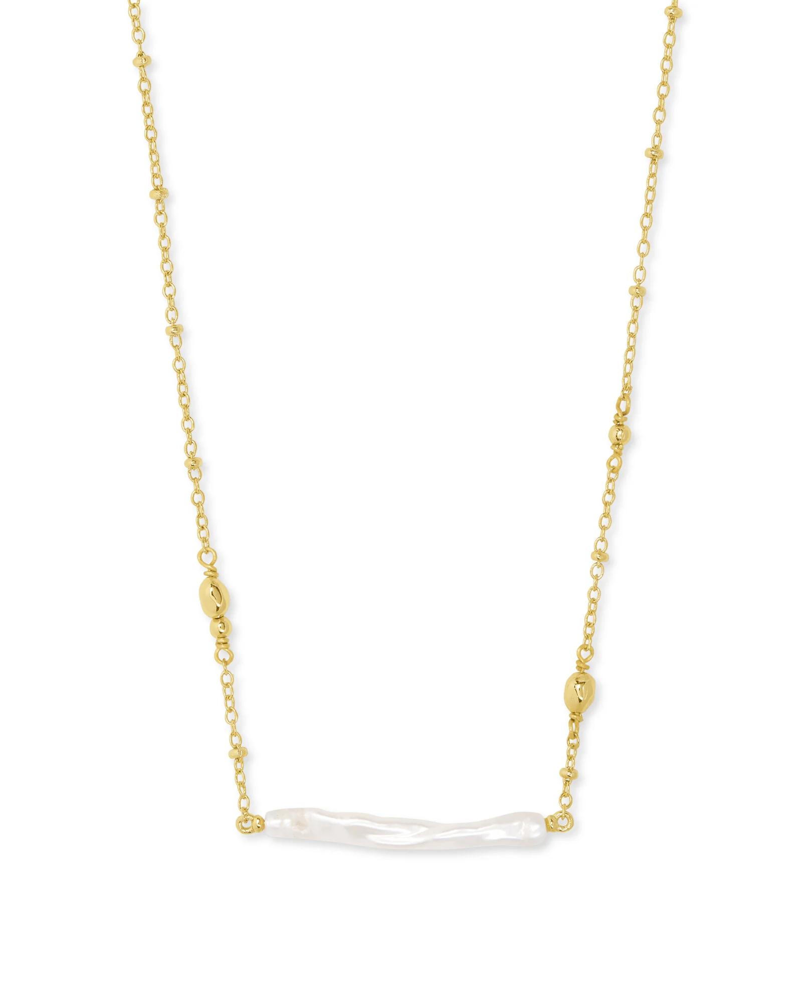 Eileen Gold Pendant Necklace in Freshwater Cultured Pearl - 1
