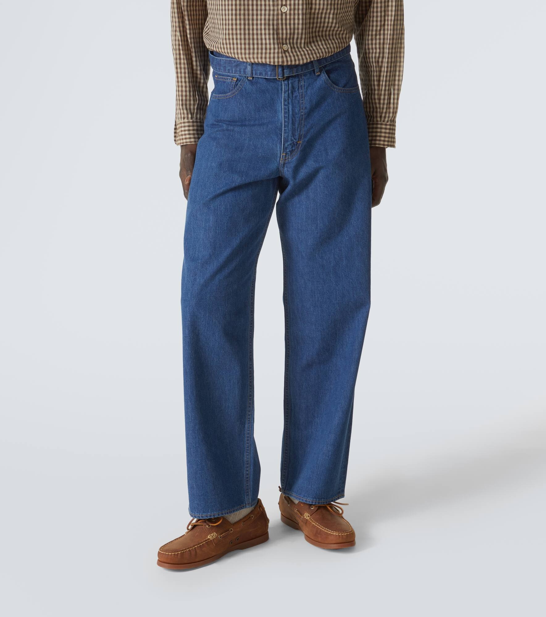 Belted straight jeans - 3
