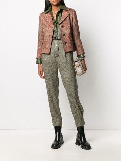 Etro fitted paisley blazer outlook