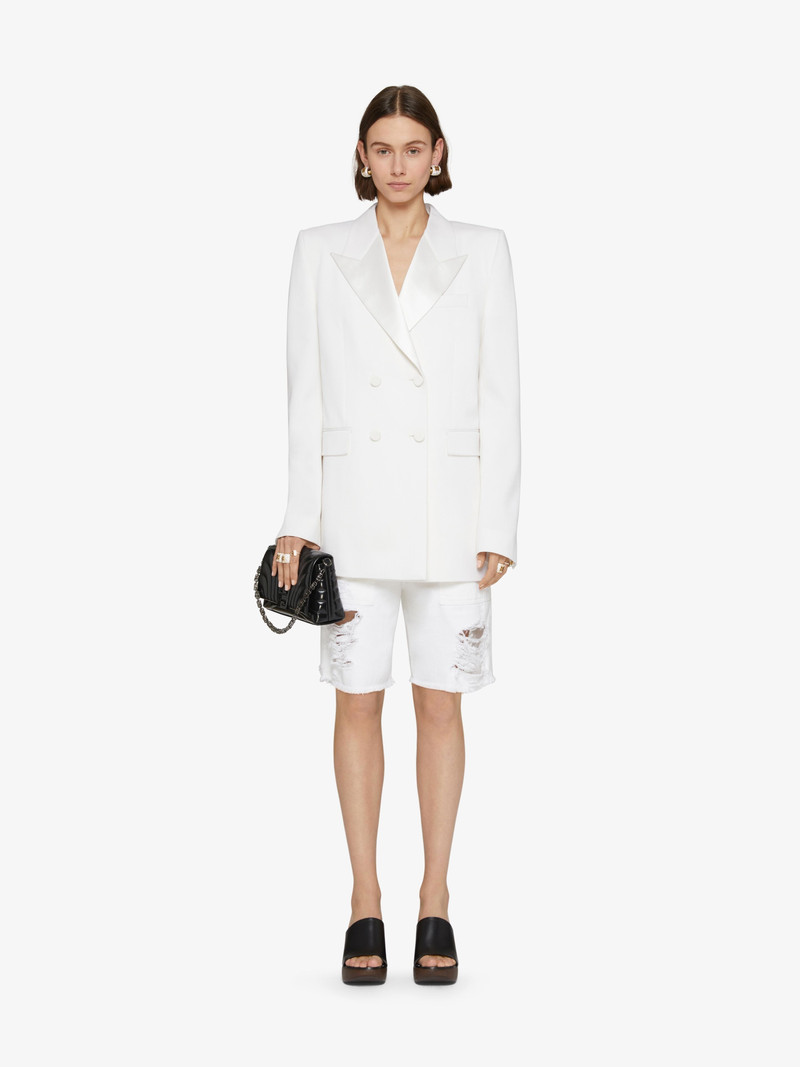 Givenchy OVERSIZED JACKET IN WOOL WITH SATIN COLLAR outlook